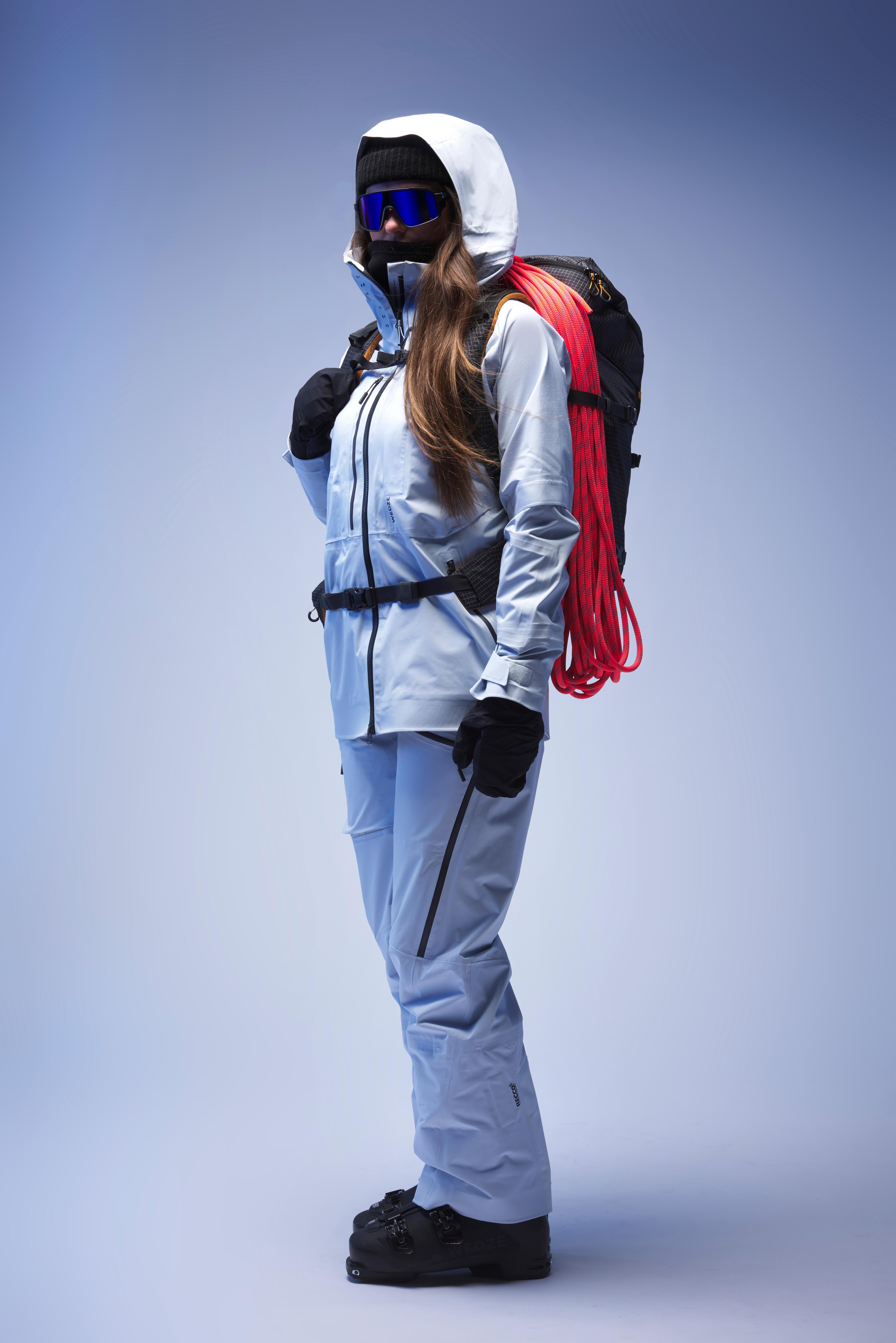 Women’s Ski Bib Pants - FR 900 Blue - WEDZE