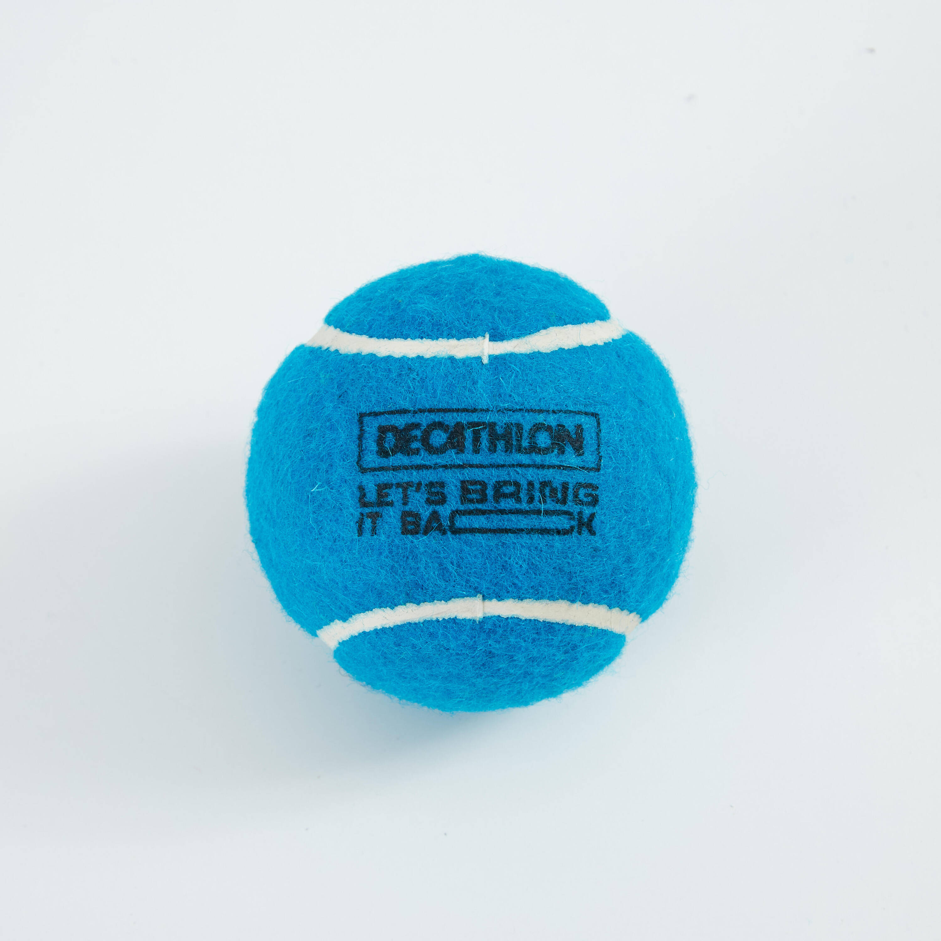 Tennis Cricket Ball Medium Weight 80g Soft & Lightweight Blue -  3