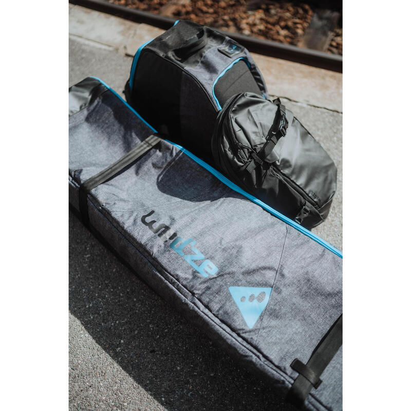 可容納4組雙板／3塊單板滑雪板的收納袋900 - 灰色