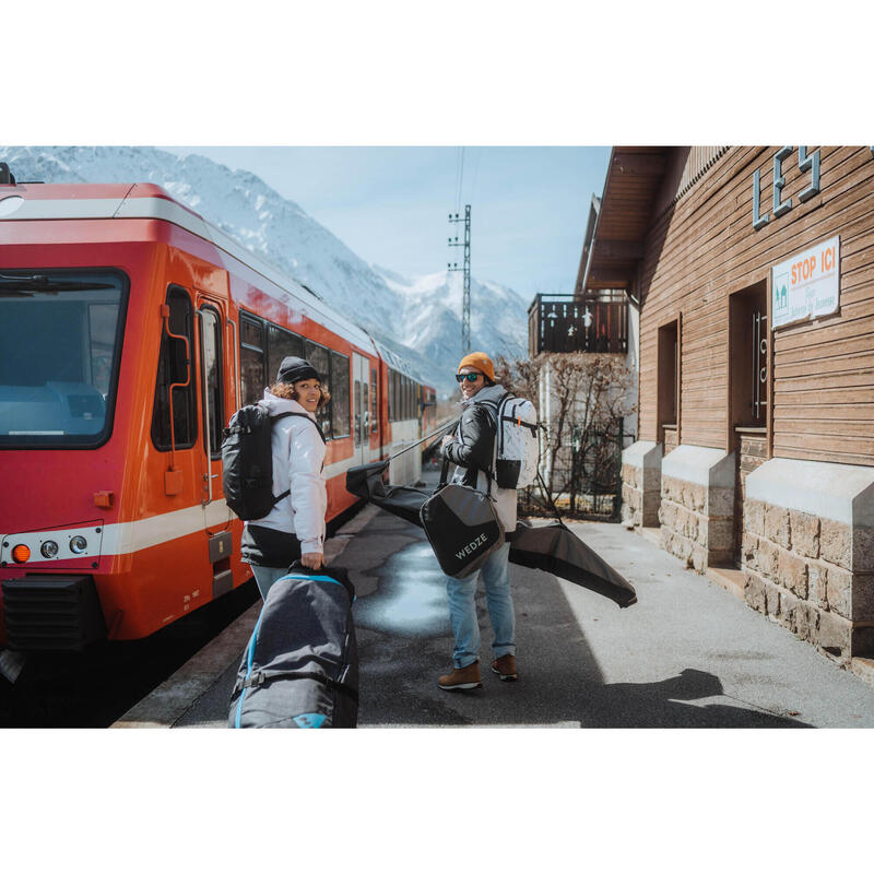 SKI BOOT BAG - 500 - GREY BLACK