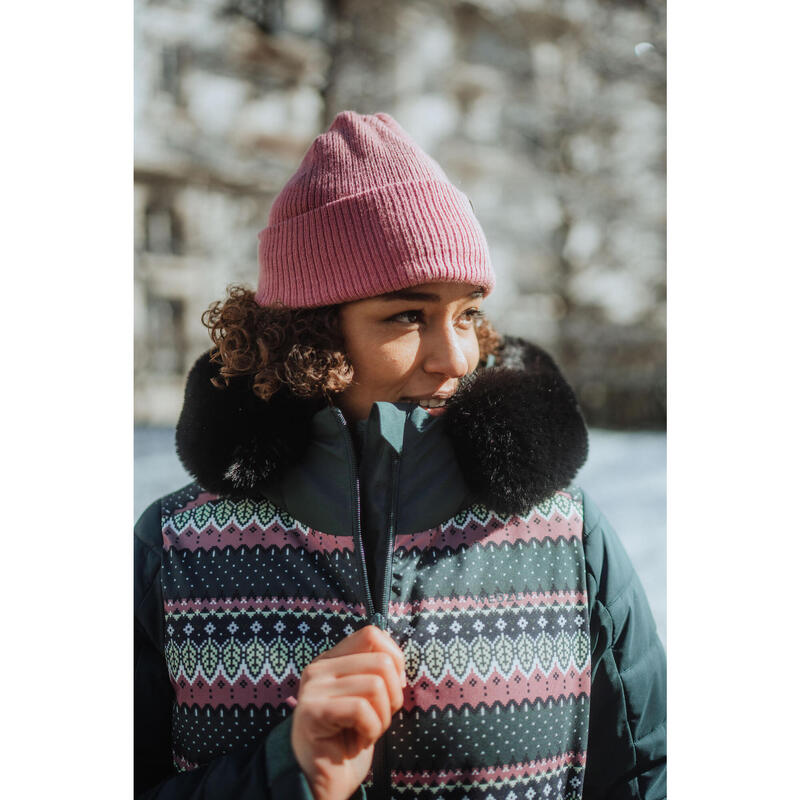 Dámská lyžařská bunda Warm 100 prodloužená