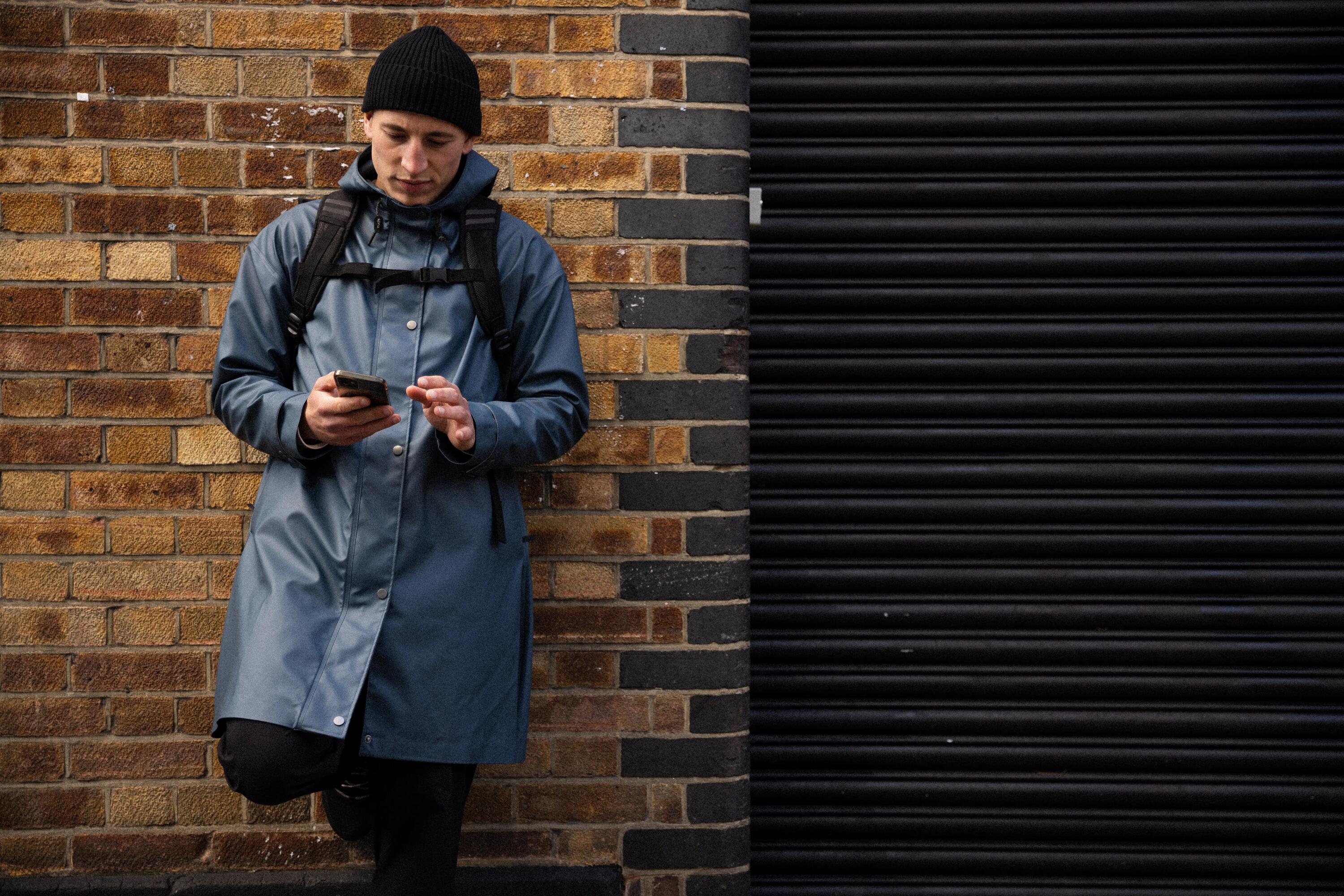 Geacă parka impermeabilă ciclism în oraș Kaki Unisex 48/51