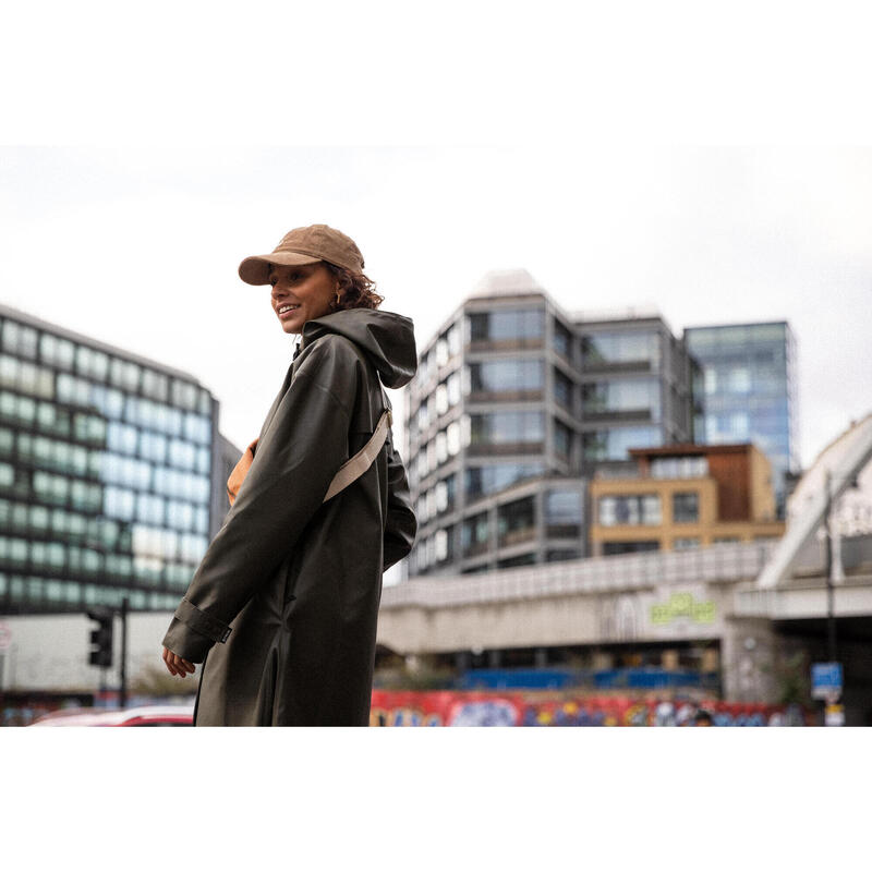 Geacă parka impermeabilă ciclism în oraș Kaki Unisex