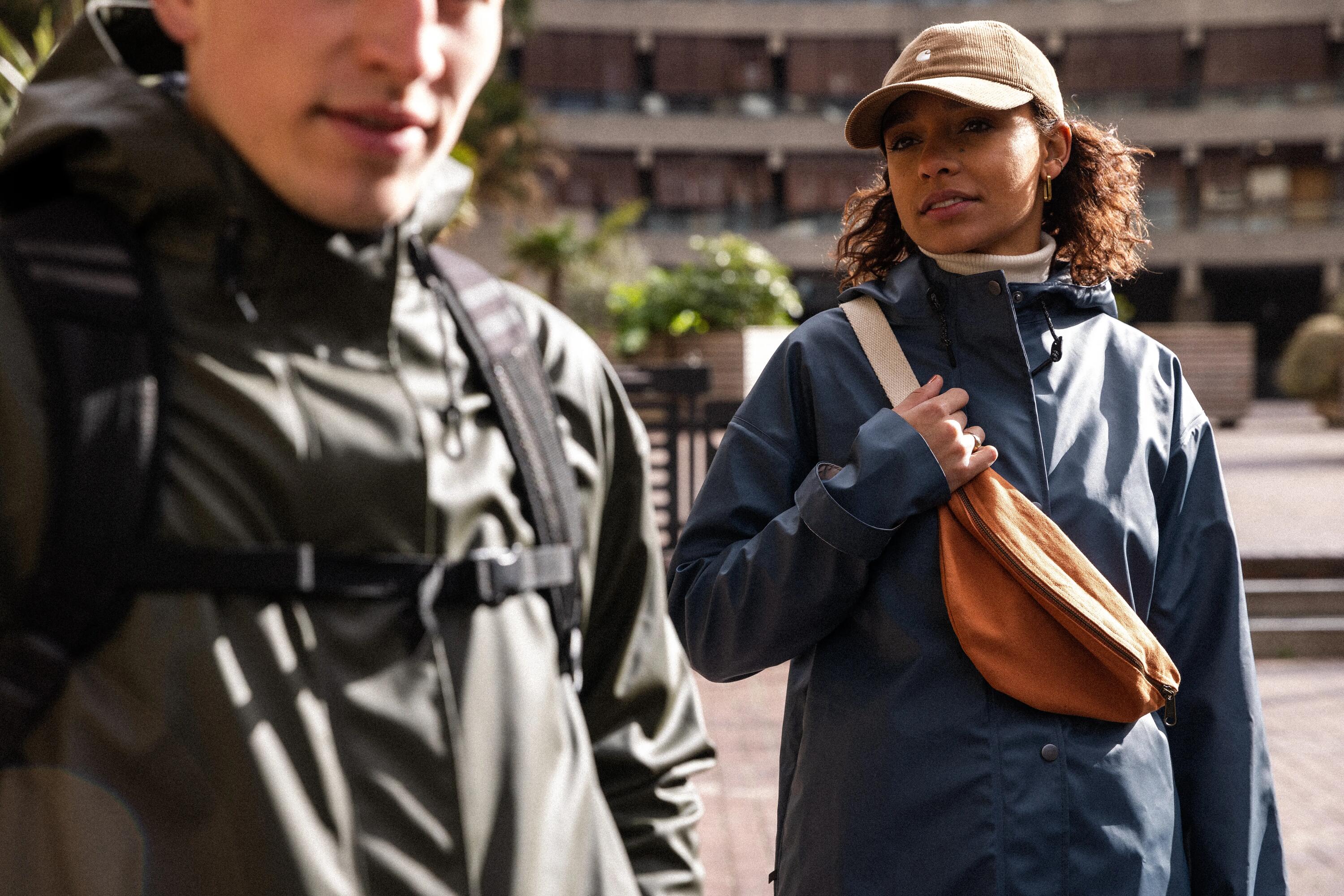 Geacă parka impermeabilă ciclism în oraș Kaki Unisex 46/51