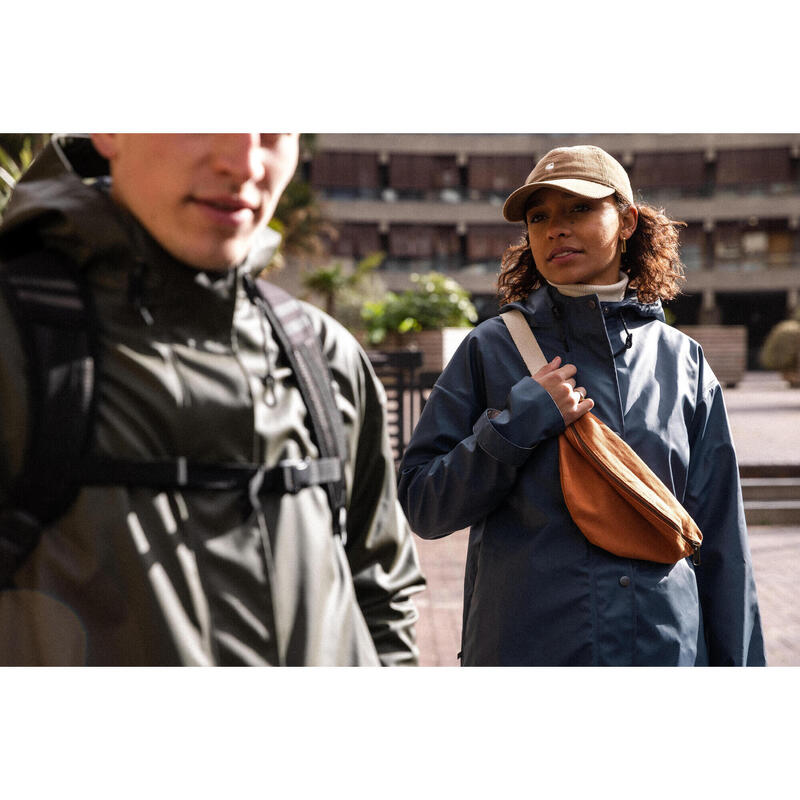 Geacă parka impermeabilă ciclism în oraș Kaki Unisex