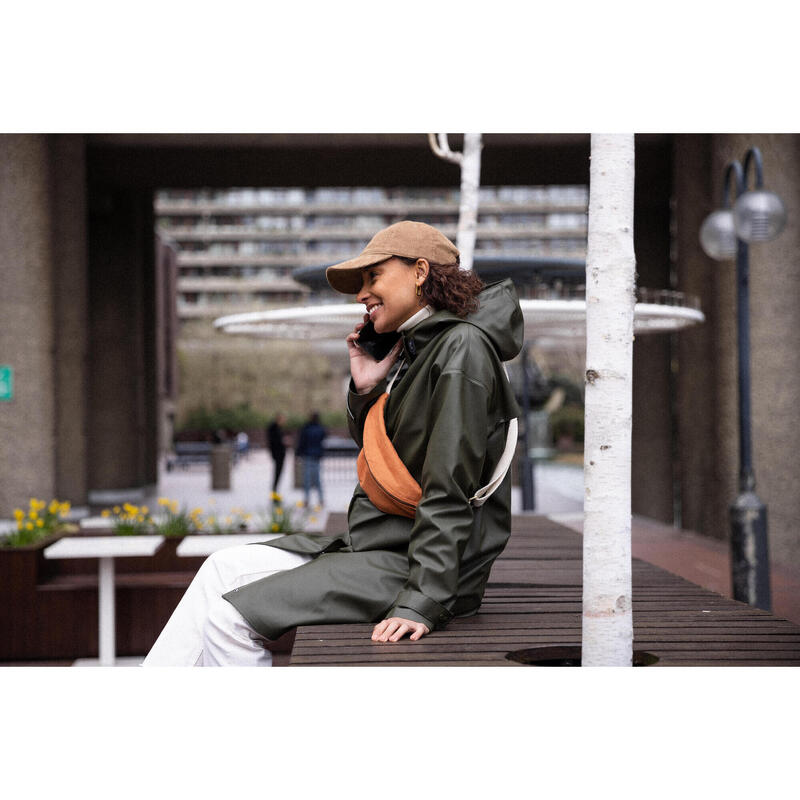 Geacă parka impermeabilă ciclism în oraș Kaki Unisex