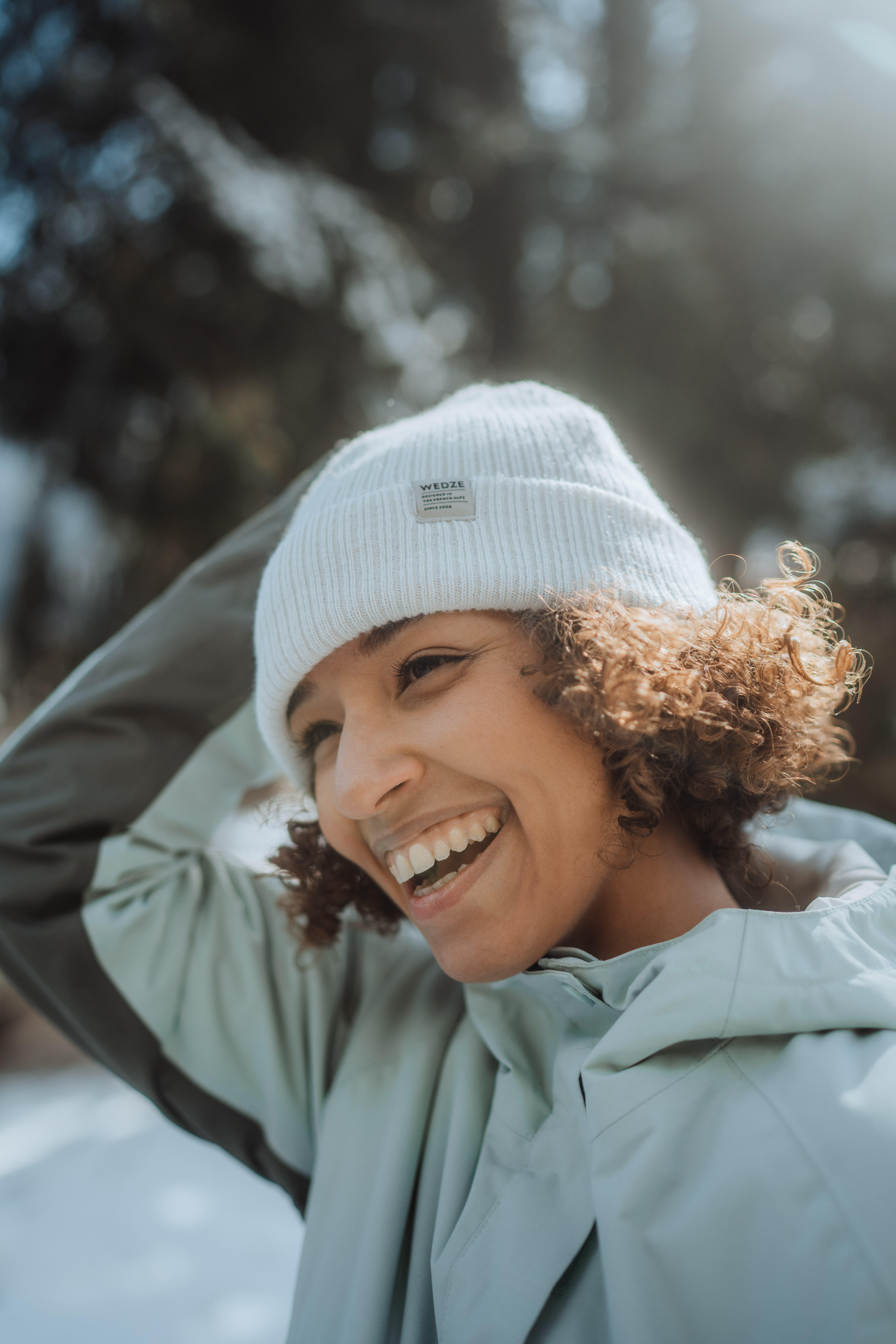 Adult ski fisherman hat - Light beige