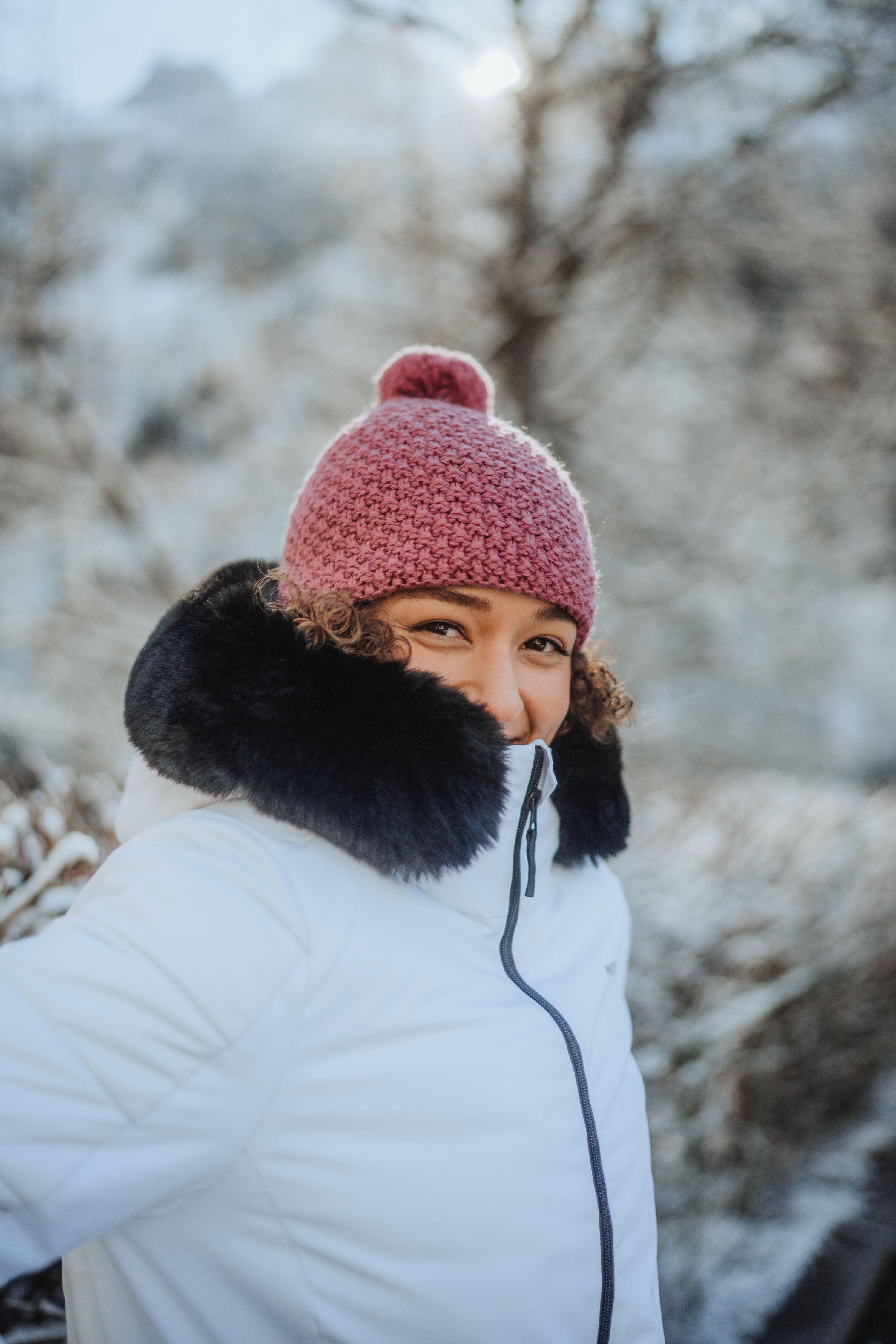 ADULT SKI HAT MADE IN FRANCE - TIMELESS - PURPLE 2/8