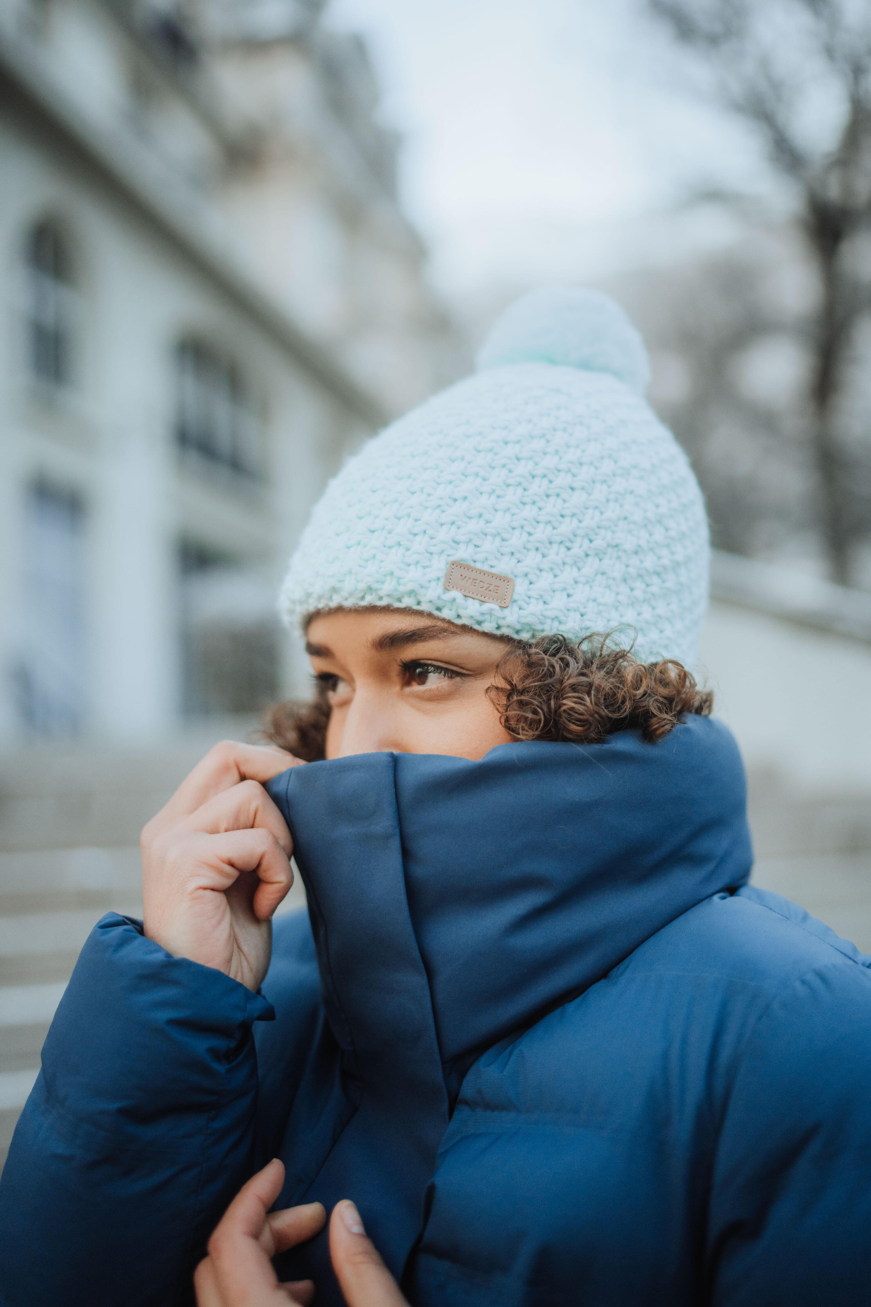 ADULT SKI HAT MADE IN FRANCE - TIMELESS - LIGHT GREEN 2/9