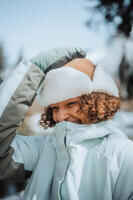 ADULT VELVET TRAPPER HAT - OCHRE
