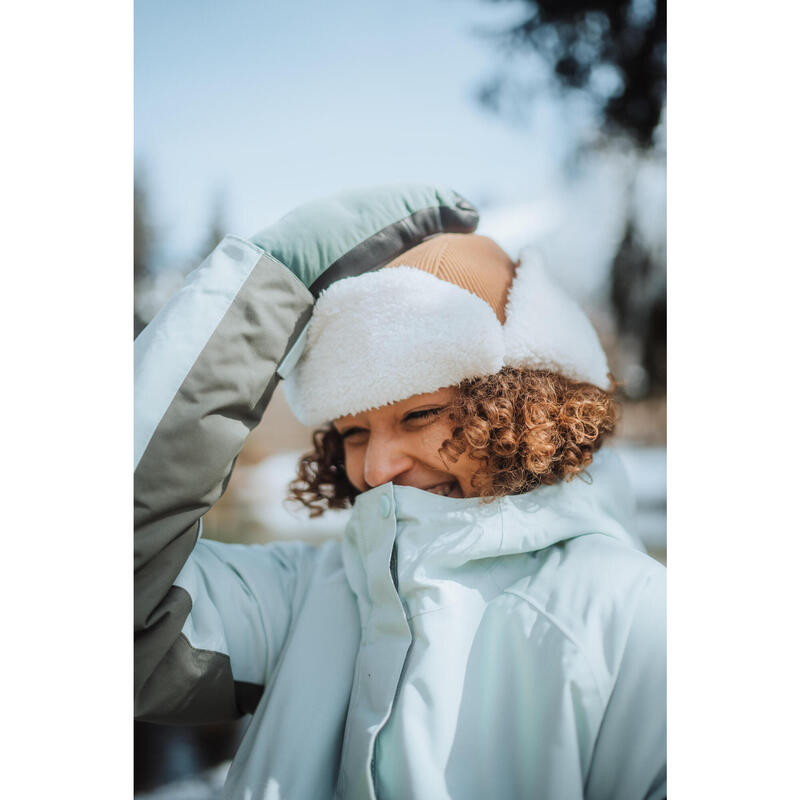 Yetişkin Kayak Şapkası - Kadife - Sarı