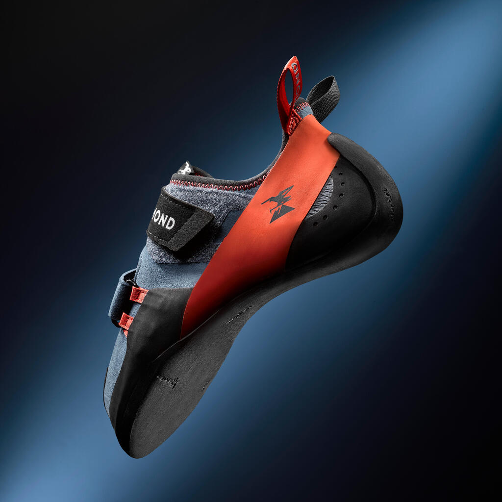 Chausson d'escalade - vertika homme bleu/rouge