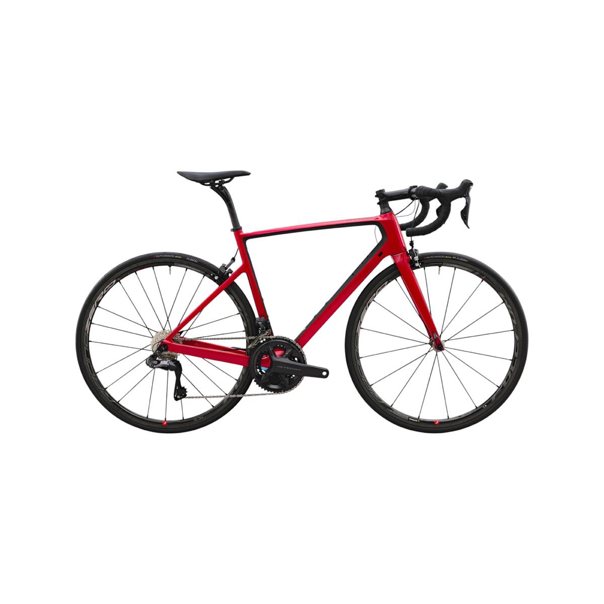 Velo route edr cf ultegra di2 patin rouge