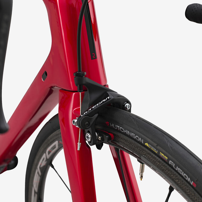 RACEFIETS EDR CF ULTEGRA DI2 REMBLOKKEN rood