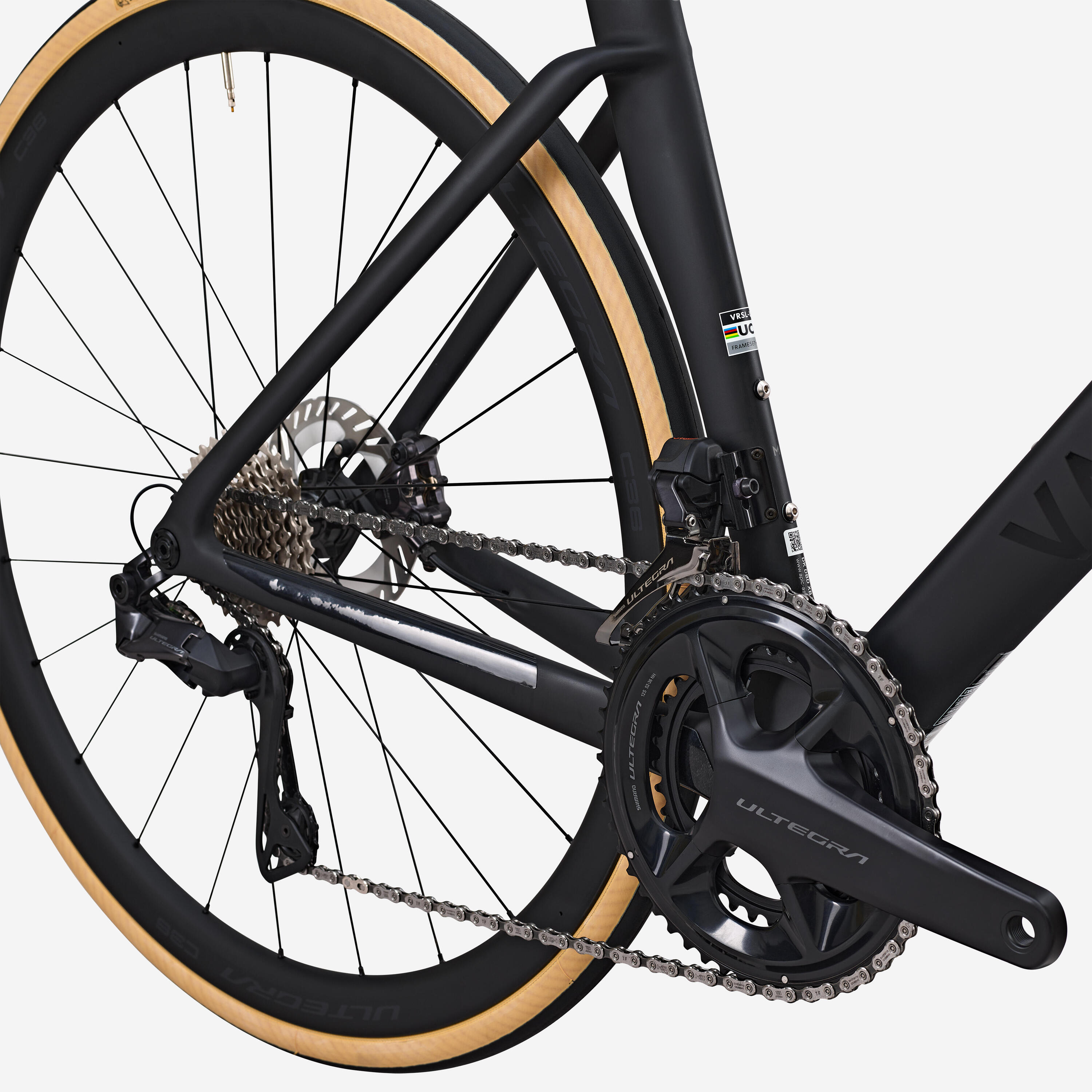 Road Bike RCR Pro Shimano Ultegra DI2 with Power Sensor - Raw Carbon 5/11
