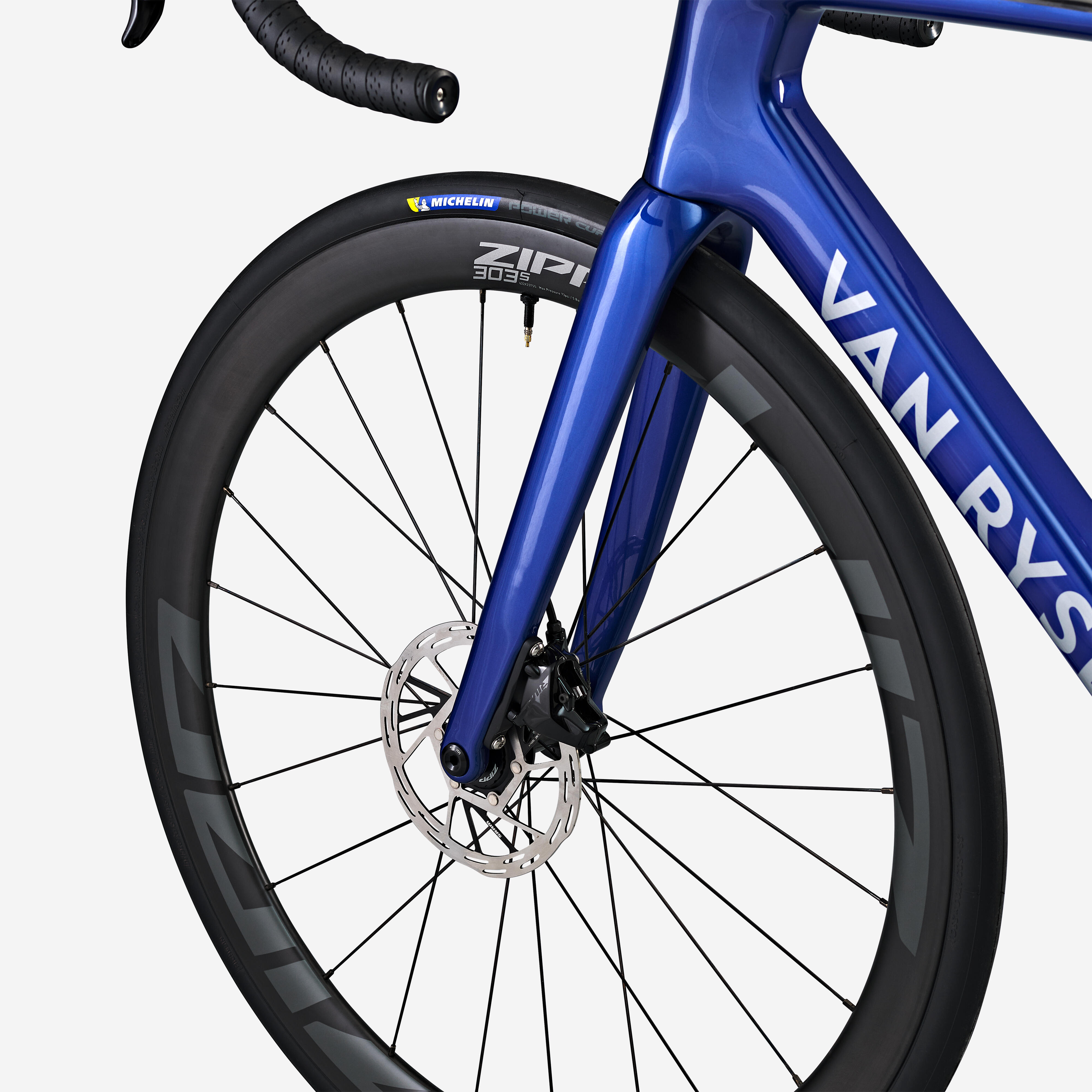 VAN RYSEL Cestný bicykel RCR RIVAL AXS so snímačom výkonu modrý L · záber 7