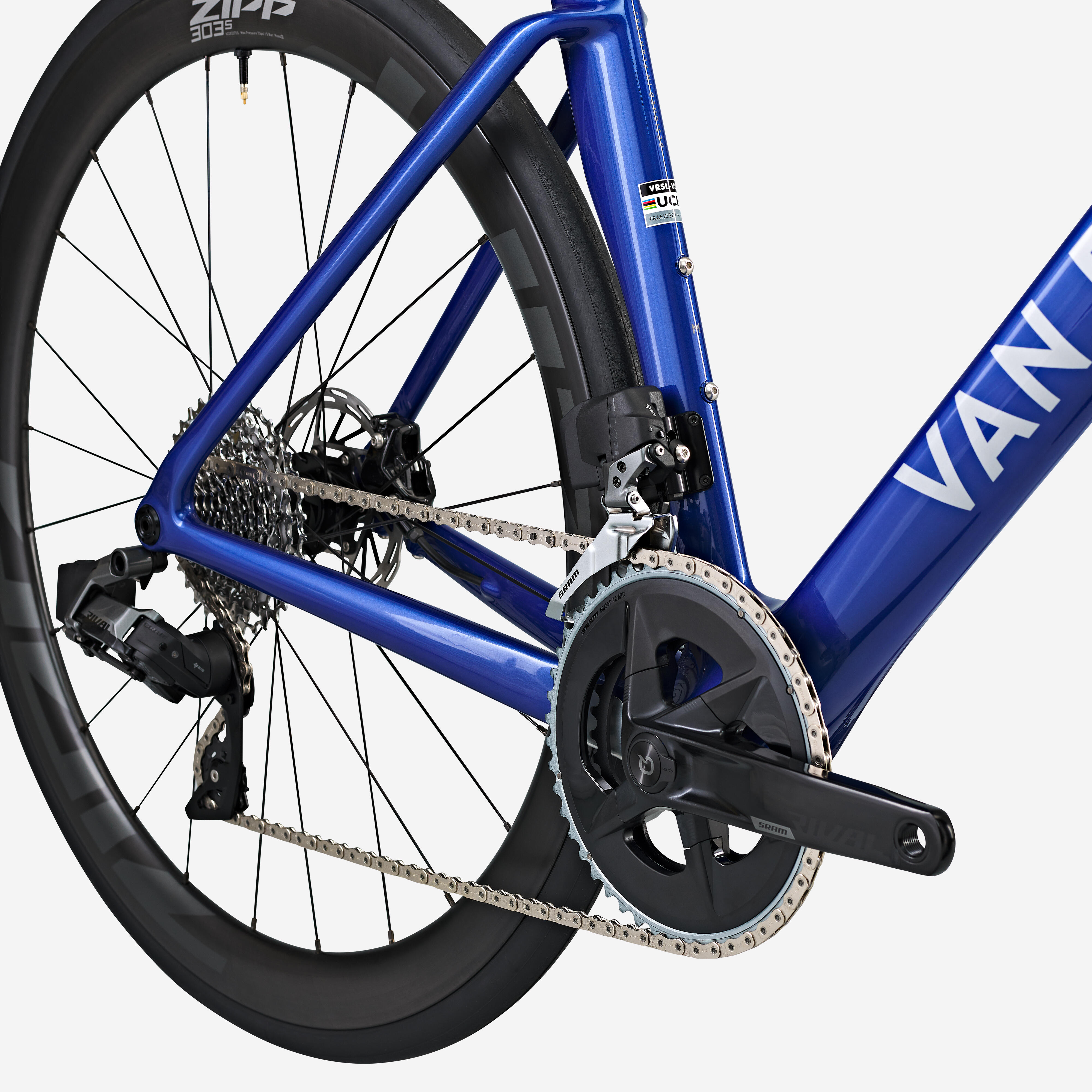 VAN RYSEL Cestný bicykel RCR RIVAL AXS so snímačom výkonu modrý L · záber 5