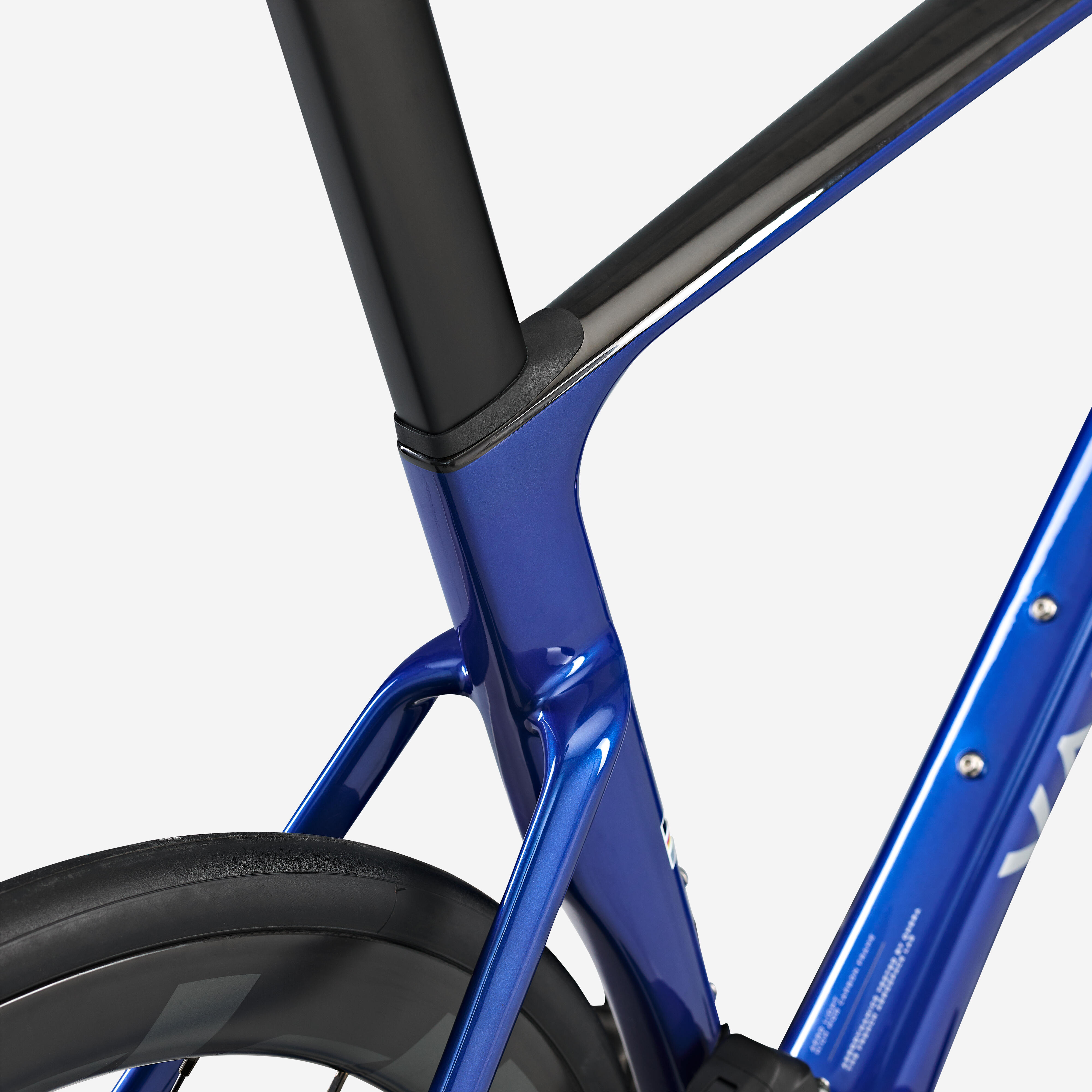 VAN RYSEL Cestný bicykel RCR RIVAL AXS so snímačom výkonu modrý L · záber 10