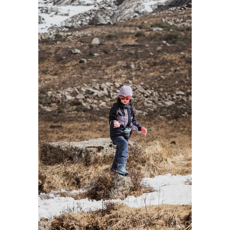 Botas de nieve y apreski impermeables de piel Niños 35-38 Quechua SH500