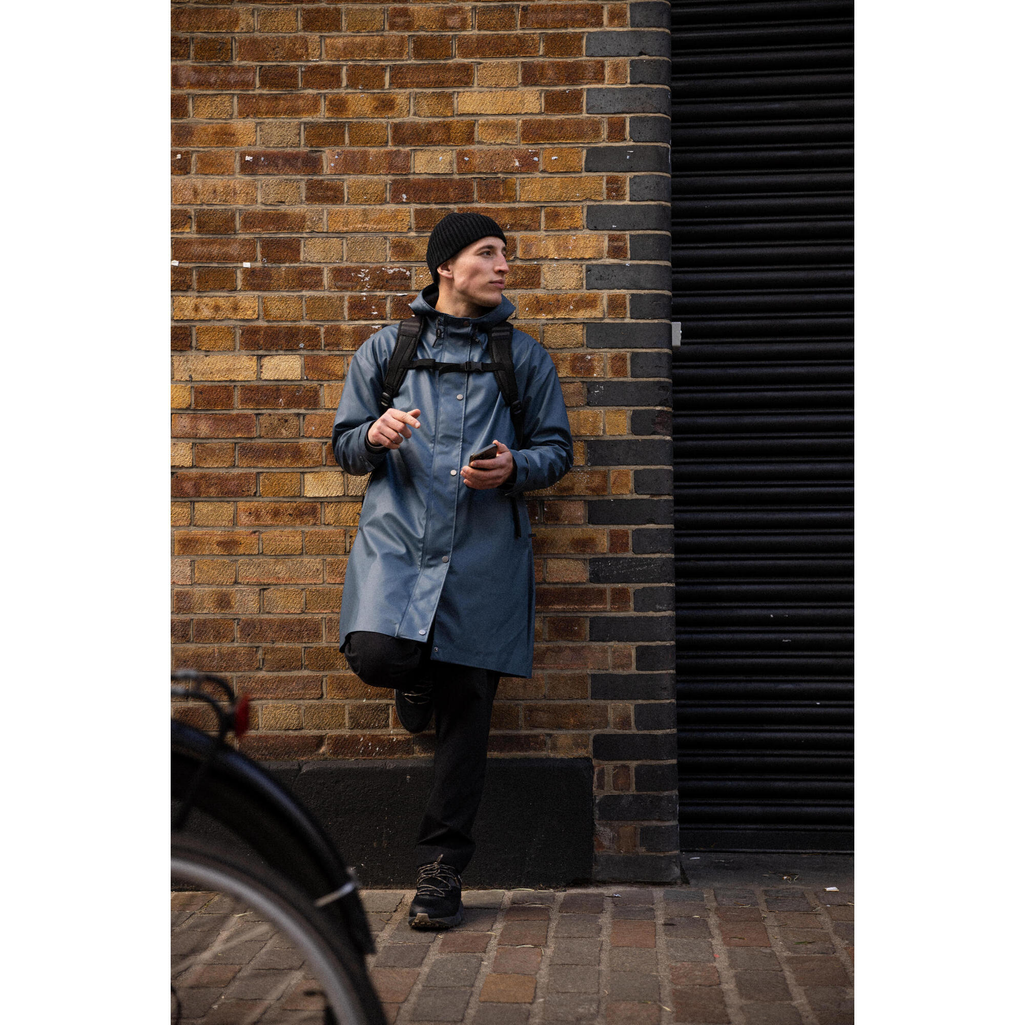 PARKA IMPERMEABILE UNISEX CITY BIKE - BLU