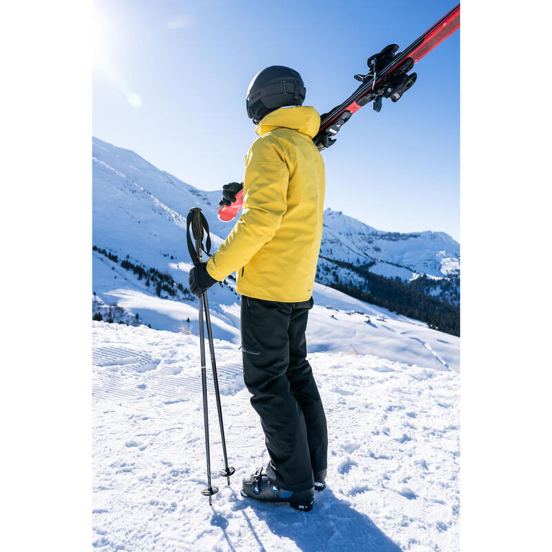 Schiuri cu legături schi alpin Boost 500 Roșu Bărbați
