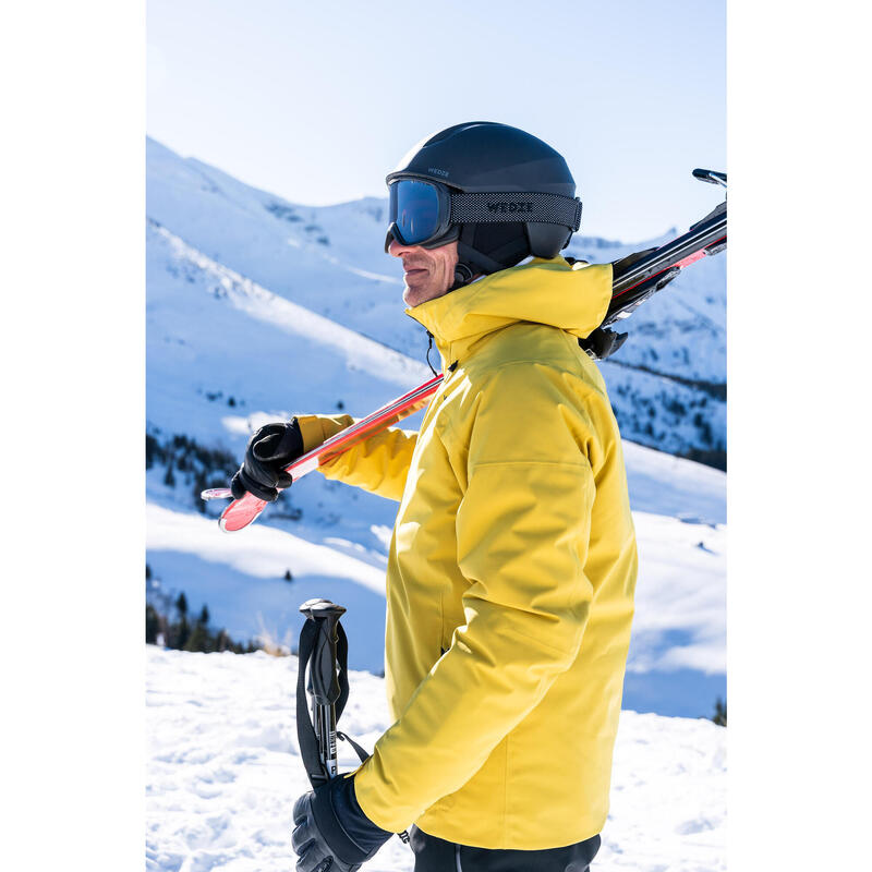 Veste de ski chaude homme 500 - jaune