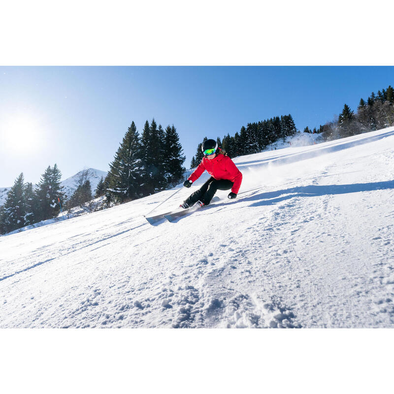 Ski Damen mit Bindung Piste - Boost 500 blau 