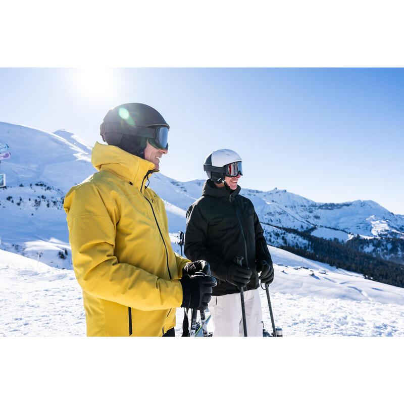 Veste de ski chaude et imperméable homme, 500 noir