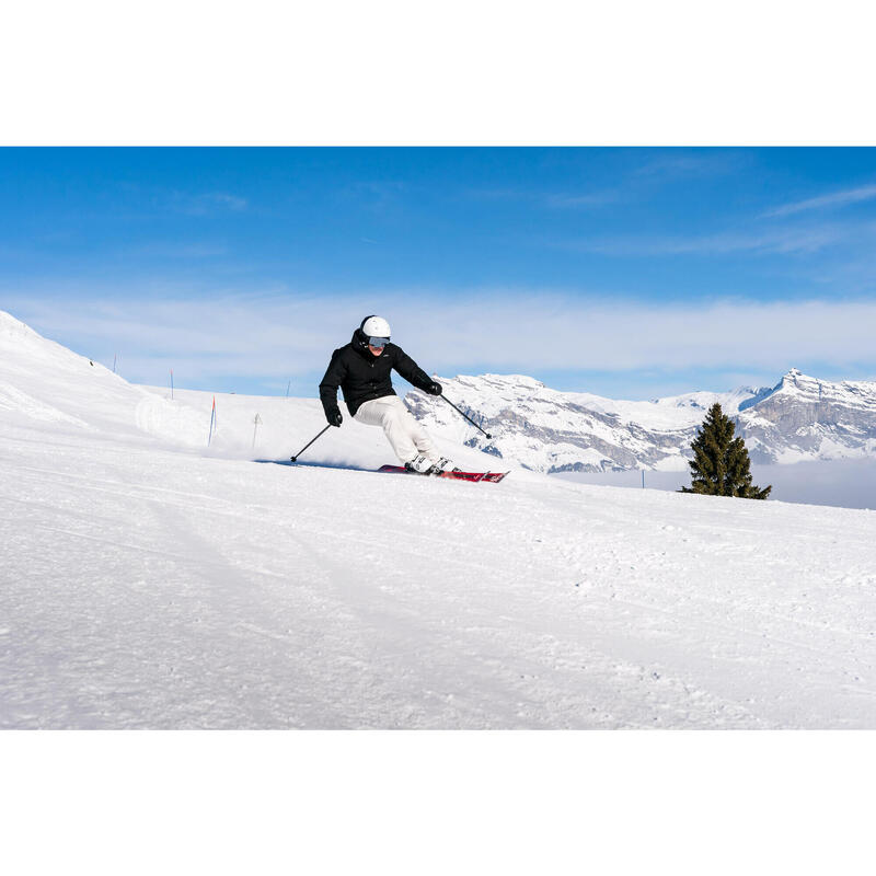 Ski Herren mit Bindung Piste - Boost 500 rot 