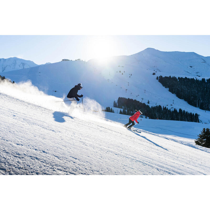 Warme en waterdichte ski-jas voor heren 500 zwart