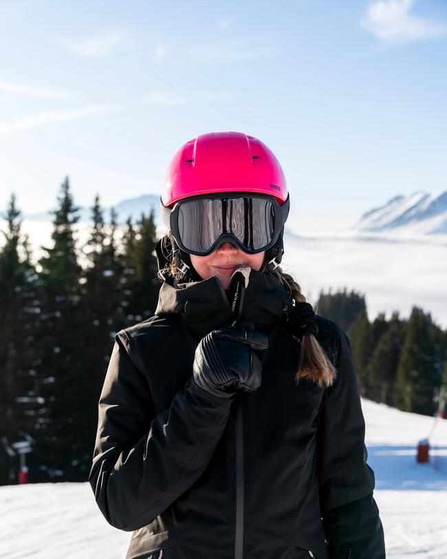 Adult PST 580 ski helmet - Pink Black
