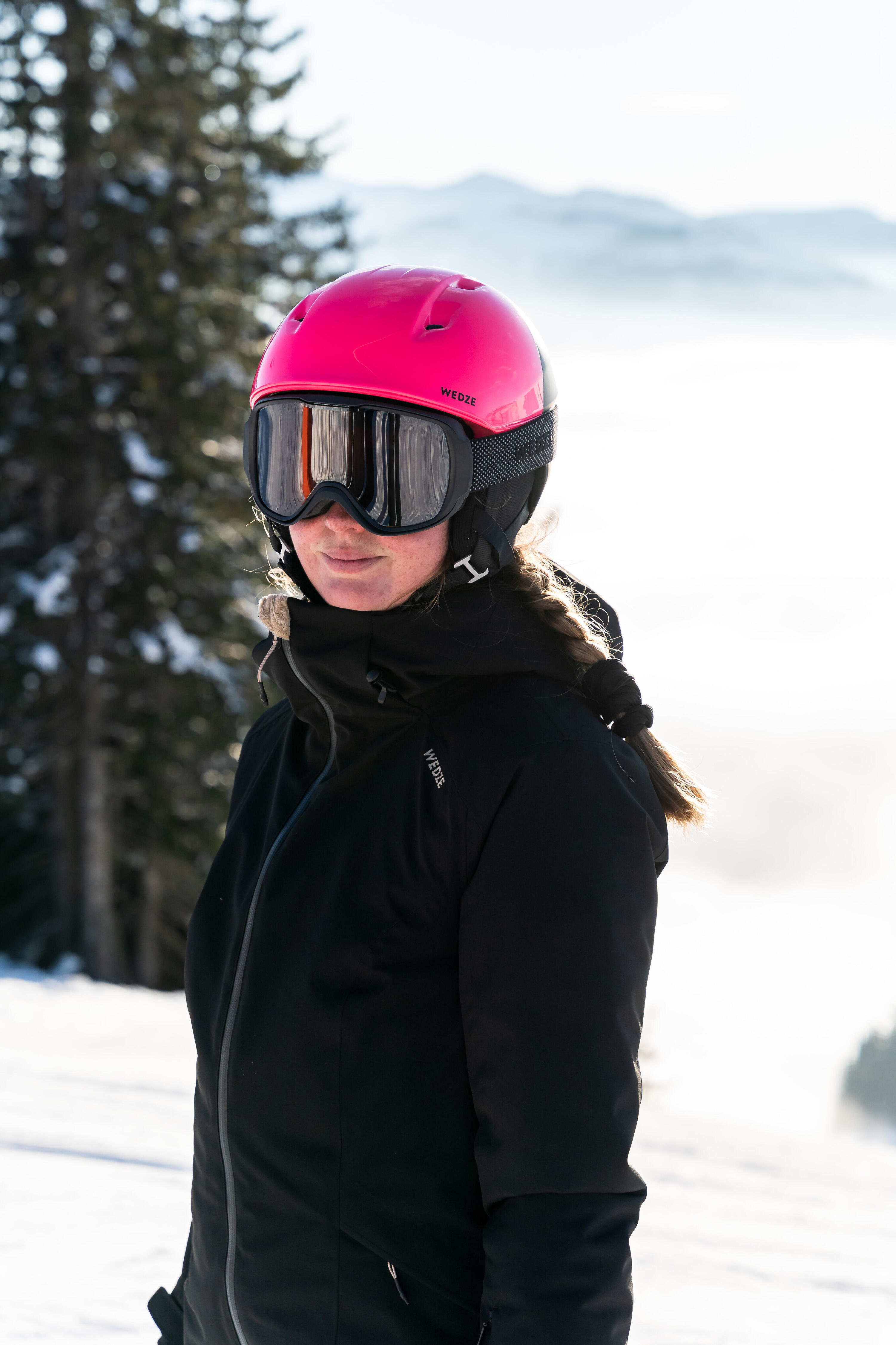 Women’s Warm and Waterproof Ski Jacket 500 - Black 24/24