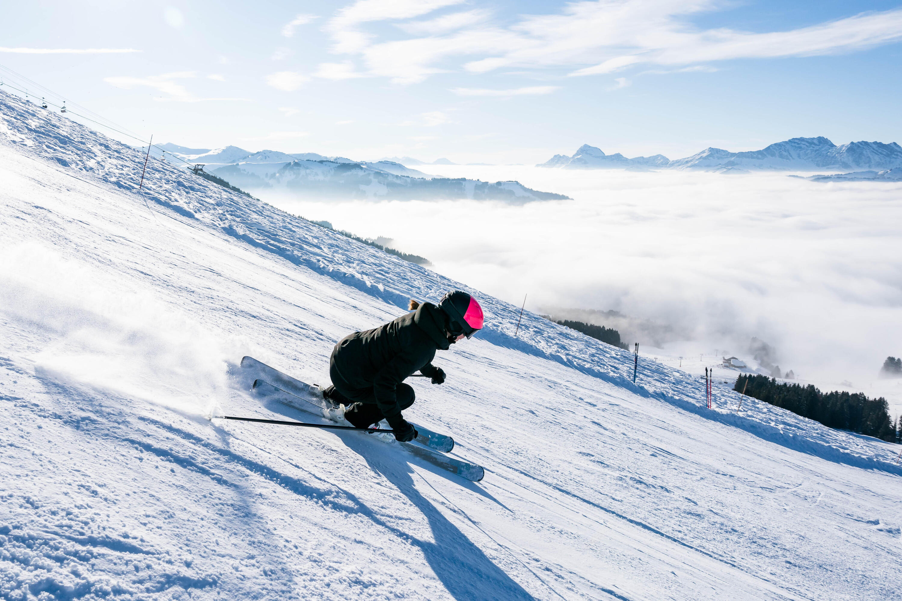 Skis alpins avec fixations femme, Boost 500 14/15