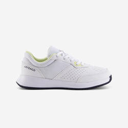 Kids' Lace-Up Tennis Shoes Essential - White/Yellow