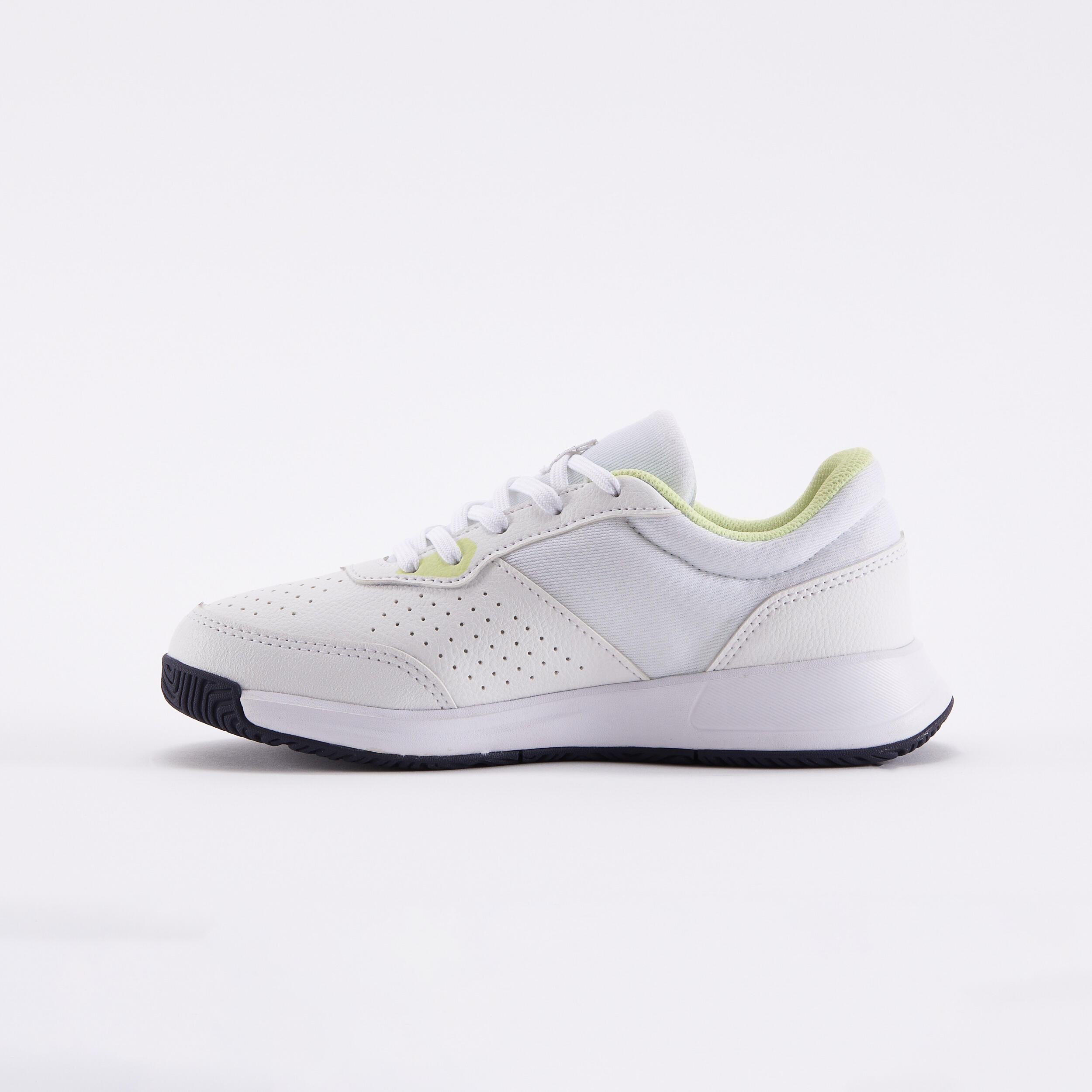 Tennisschoenen voor kinderen Essential veters wit/geel 8/9