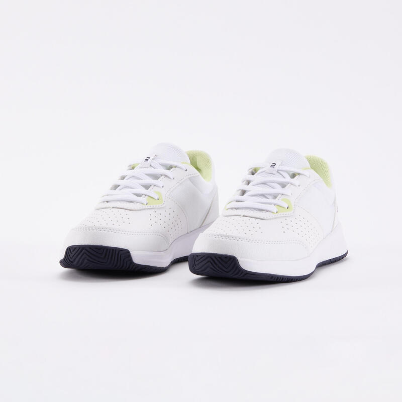Çocuk Bağcıklı Tenis Ayakkabısı - Beyaz/Sarı - Essentiel