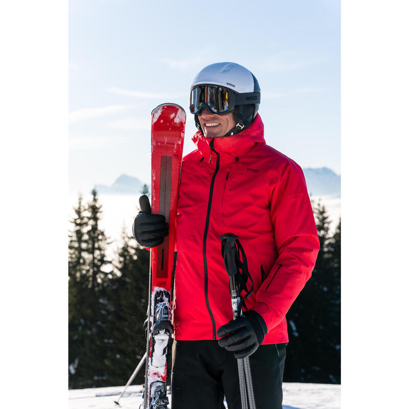Ski Herren mit Bindung Piste - Boost 500 rot 