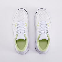 Chaussures de tennis à lacets Enfant - Essentiel blanc jaune