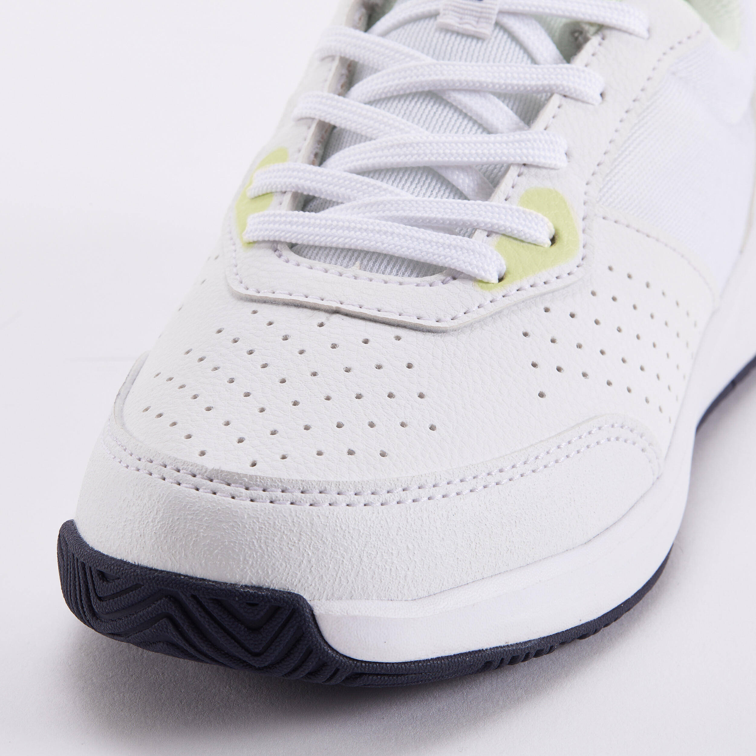 Kids' Lace-Up Tennis Shoes Essential - White & Yellow -  5