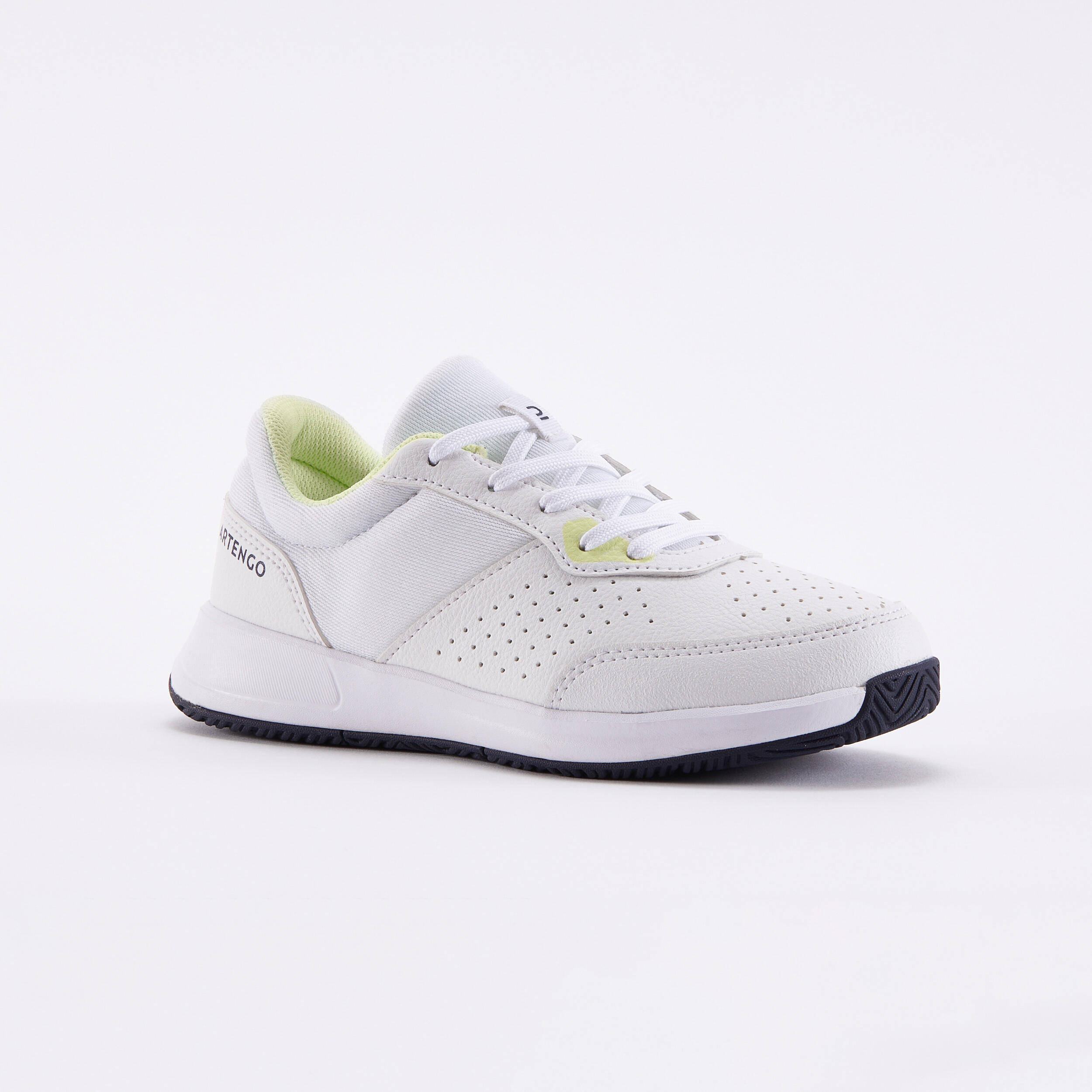 Kids' Lace-Up Tennis Shoes Essential - White & Yellow -  4