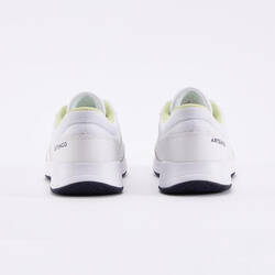 Kids' Lace-Up Tennis Shoes Essential - White & Yellow