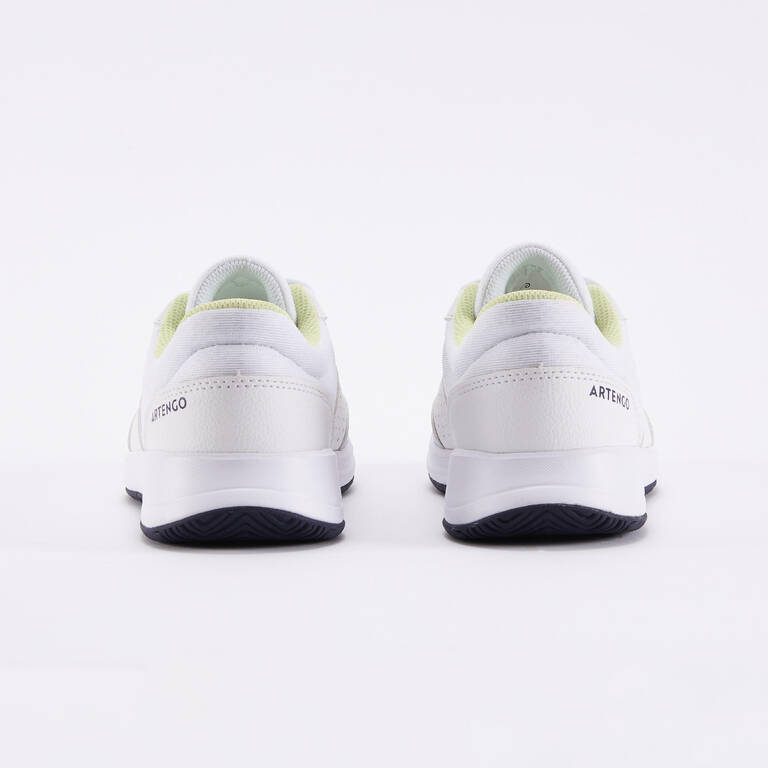 Kids' Lace-Up Tennis Shoes Essential - White & Yellow