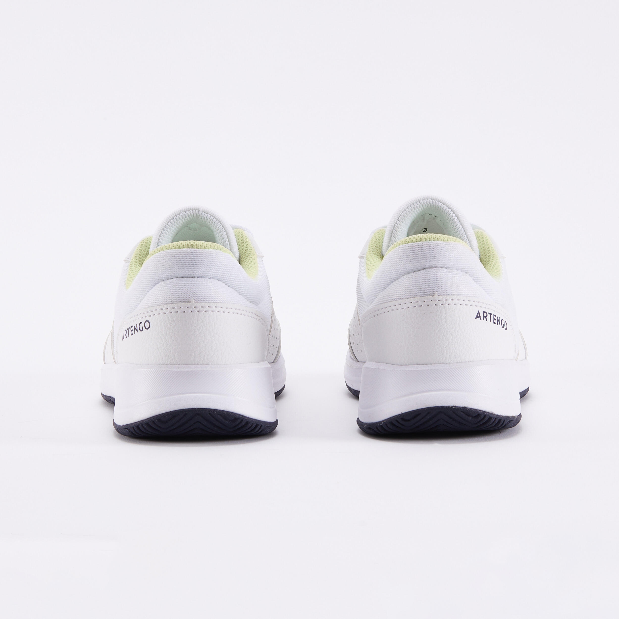 Kids' Lace-Up Tennis Shoes Essential - White & Yellow 2/9