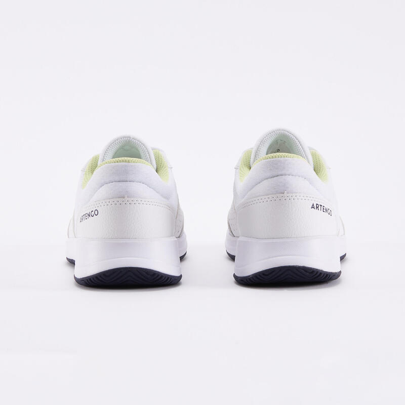 Kids' Lace-Up Tennis Shoes Essential - White & Yellow