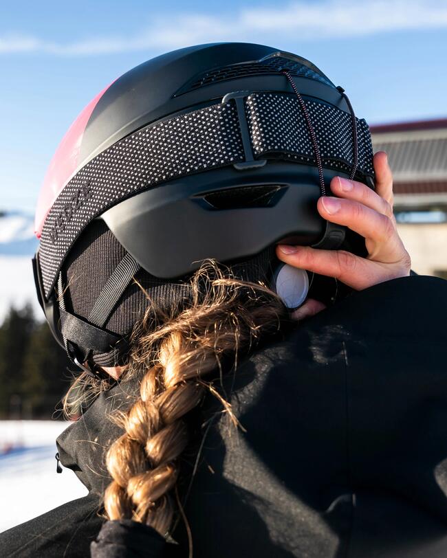 Capacete de Ski Adulto PST 580 - Preto/Branco