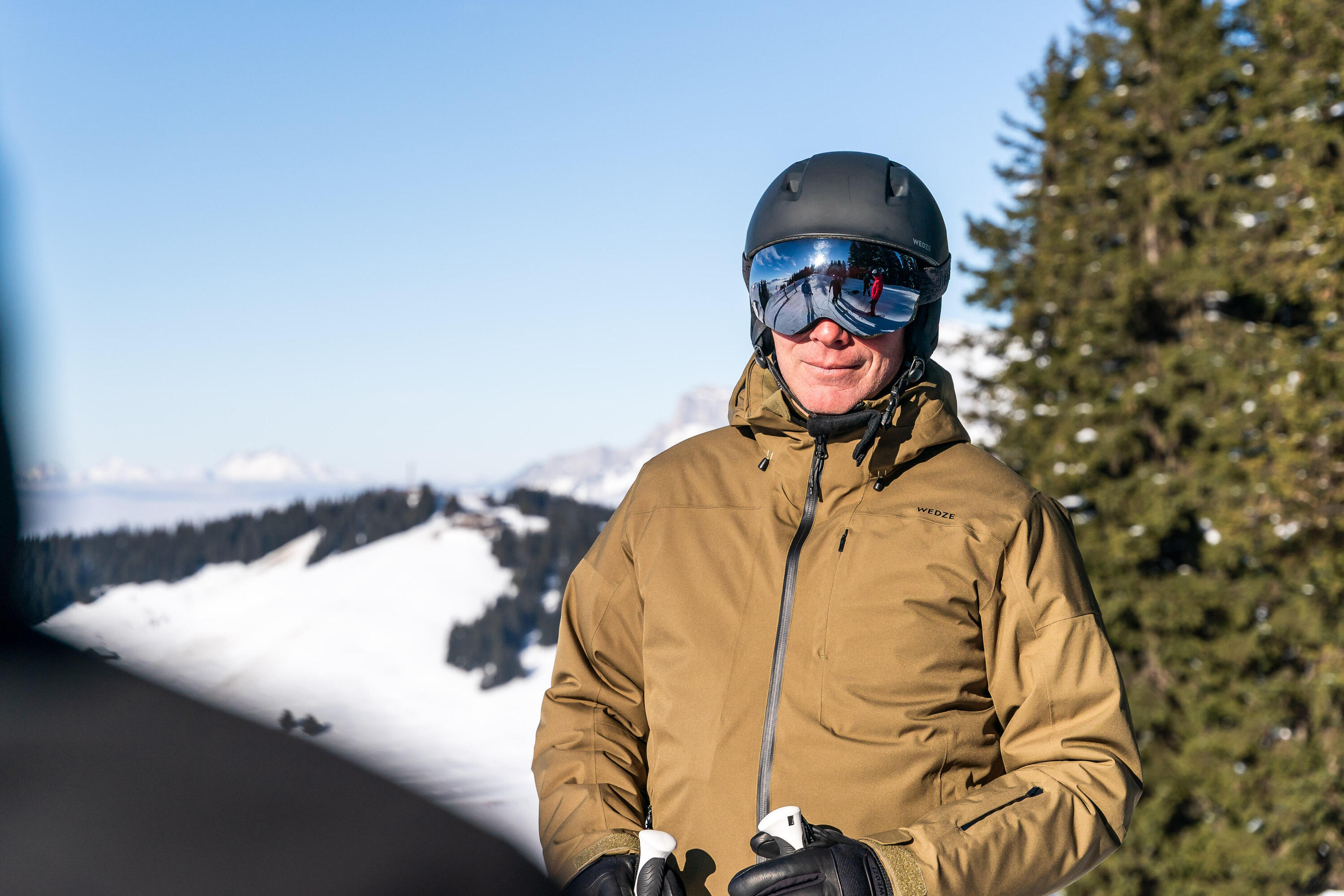 Manteau de ski et planche à neige chaud et imperméable homme, 500 13/14