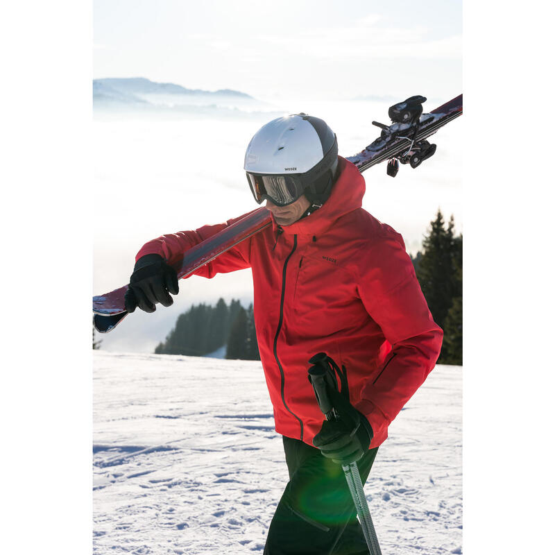 Veste de ski chaude homme 500 - rouge