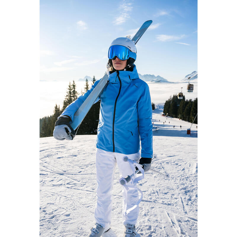 Skijacke Damen Piste warm - 500 blau