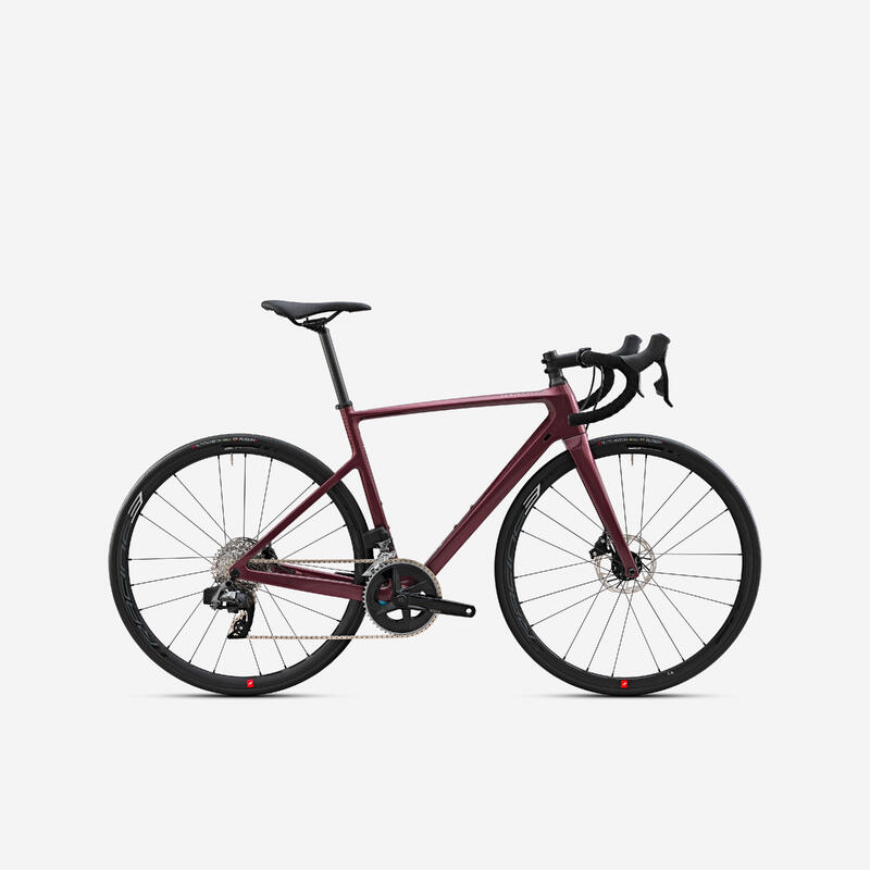 Rennrad Damen - EDR CF SRAM Rival AXS Powermeter rot