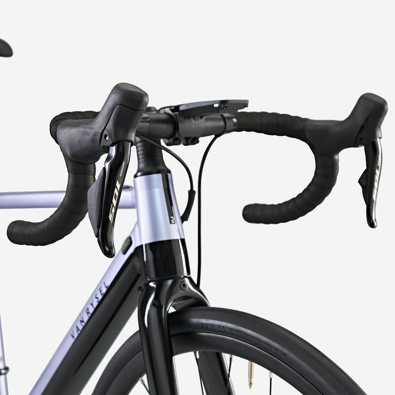 Bicicleta Elétrica de Estrada E-EDR AF Shimano 105 Di2 2x12S Lilás